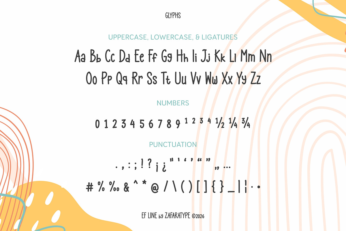 EF Avenzia, a Handwritten Font by Zafara Studios (Photo 3 of 6)