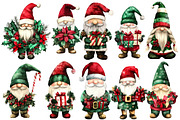Christmas Gnomes Clipart, an Illustration by Designworld (Thumbnail 2 of 5)