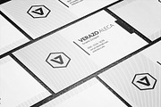 Clean & Minimal Business Card, a Business Card Template by Verazo (Thumbnail 3 of 3)