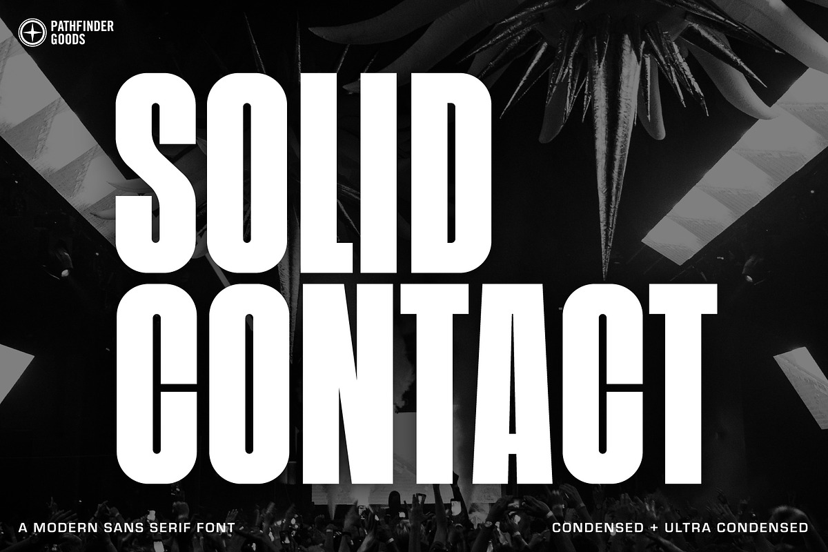 Solid Contact Condensed Sans Serif, a Sans Serif Font by Pathfinder Goods (Photo 1 of 8)