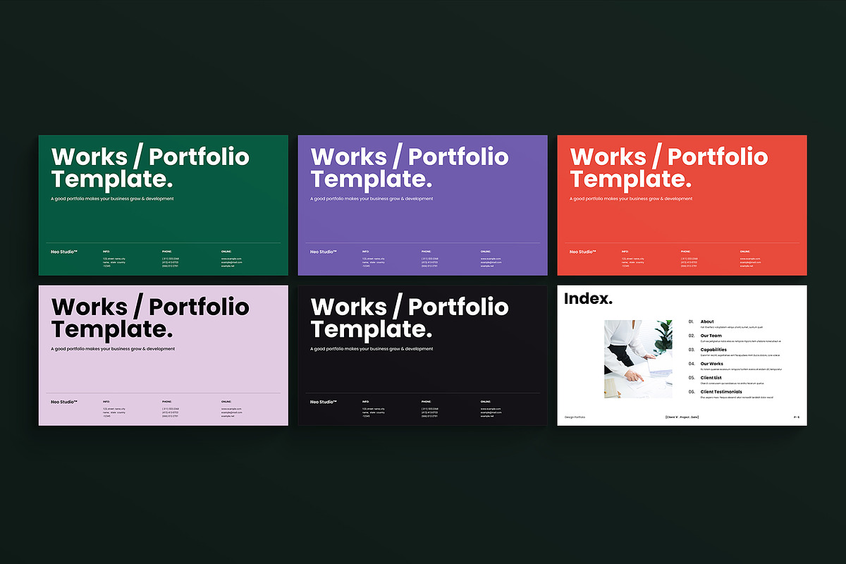Design Portfolio Template, a Presentation Template by ArtisanaAura (Photo 5 of 10)