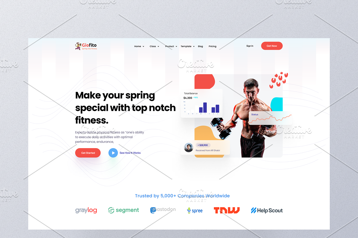 Mega UI Website Template Bundle, a Landing Page Template by DesignsLab (Photo 21 of 22)