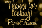 Gold Glitter Letters - Gold Alphabet, an Object Graphic by Paper Element (Thumbnail 3 of 5)