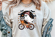 Cute Ghost Halloween Fall Autumn PNG, an Illustration by Sublimation Artist (Thumbnail 4 of 9)