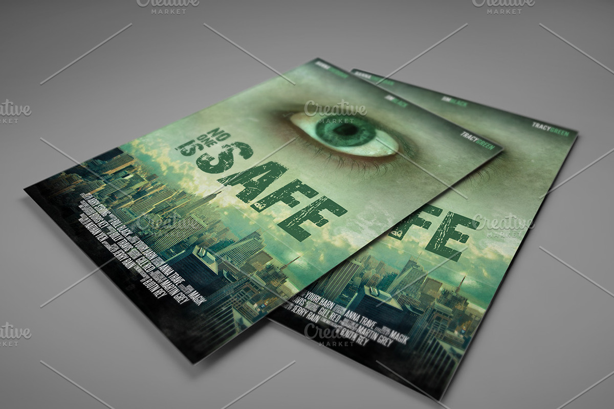 A3 - Movie Poster Print Template 5, a Poster Template by Illusiongraphic (Photo 4 of 5)