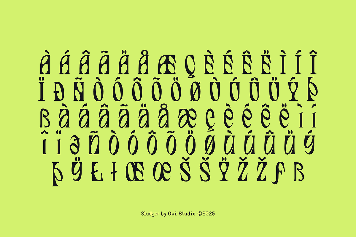 Sludger Edgy Display Font, a Serif Font by Oui Studio (Photo 8 of 10)