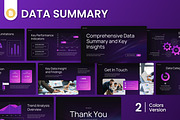 Data Summary Google Slides, a Presentation Template by Antstheme (Thumbnail 1 of 4)
