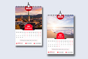 Calendar 2024 Template, a Stationery Template by pixelcreatx (Thumbnail 2 of 7)
