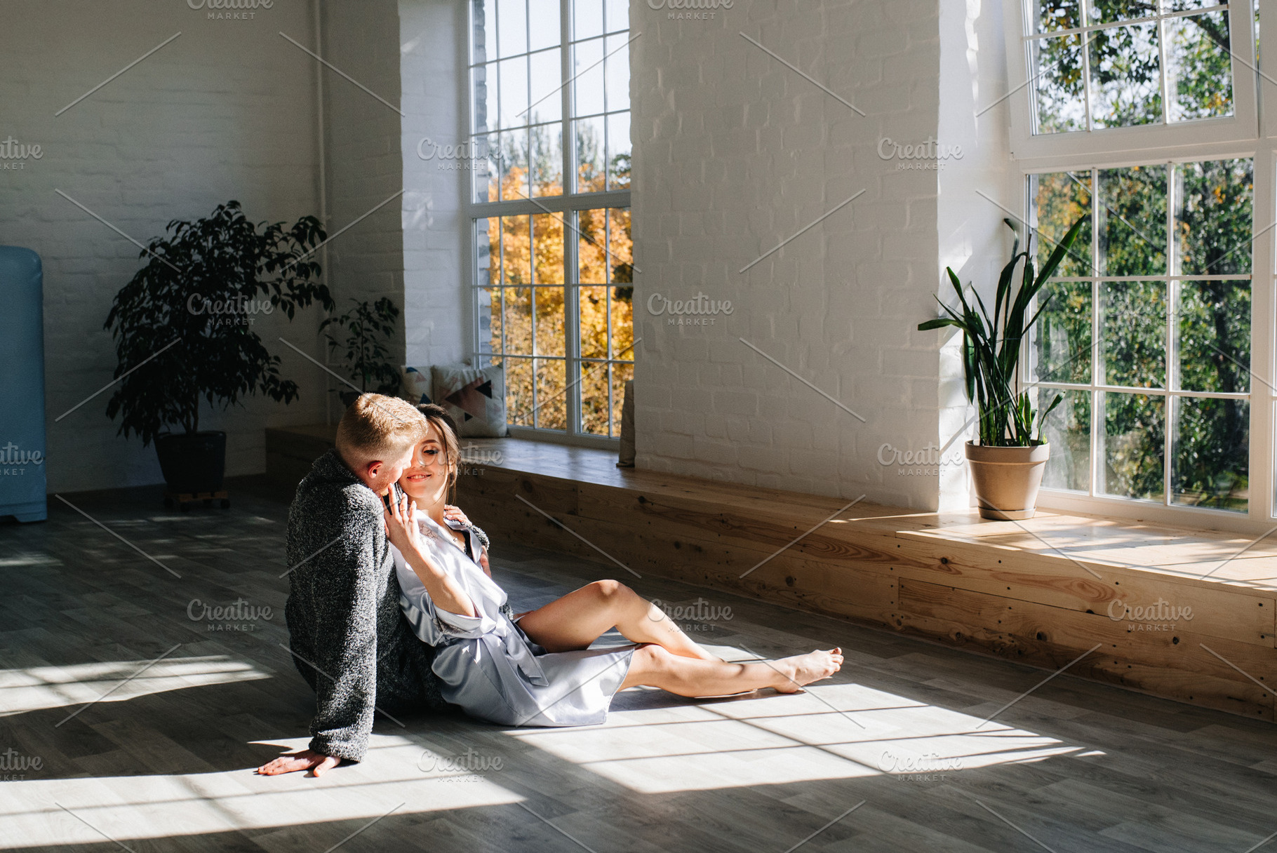 young couple in the morning at home, lifestyle, a Person Photo by Weddings, People, Travel