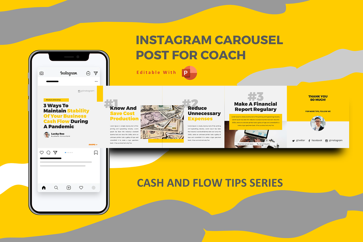 SALE | 20 BUNDLE INSTAGRAM CAROUSEL, a Social Media Template by rivatxfz (Photo 7 of 21)