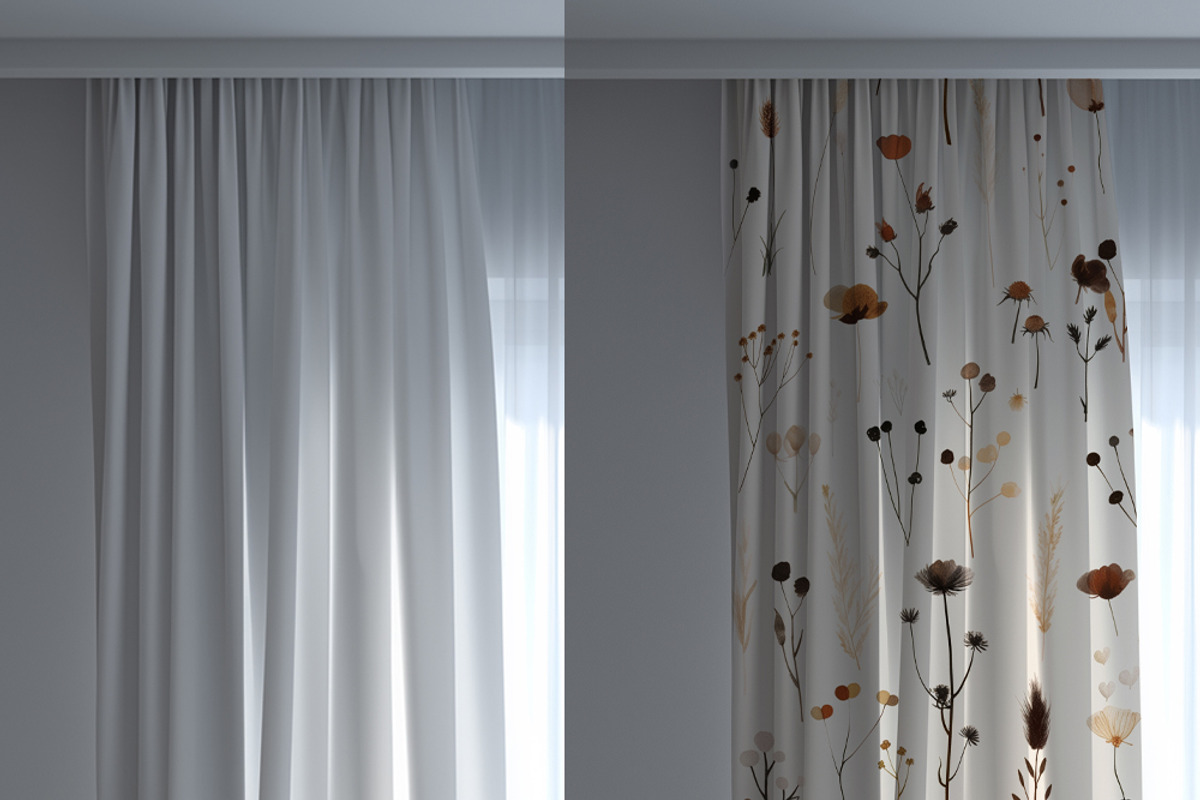 Curtain Mockup Set – 5 PSD Scenes, a Household Mockup by Vika_Softlife (Photo 8 of 9)