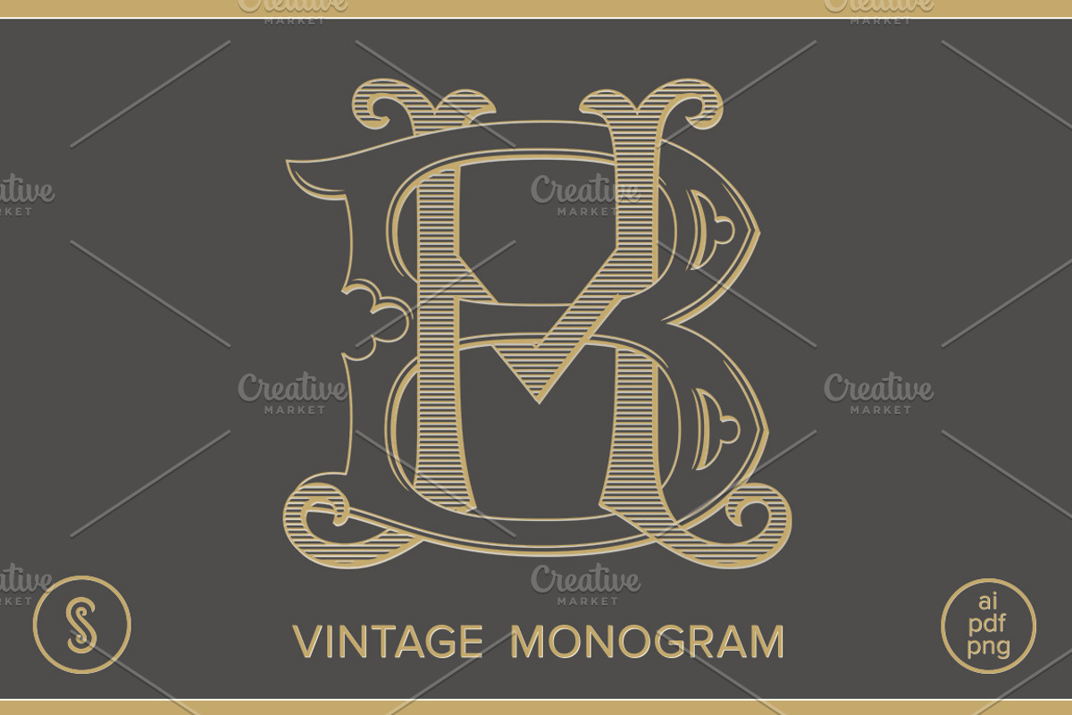 BH Monogram HB Monogram, a Branding & Logo Template by Shuler Studio (Photo 1 of 6)