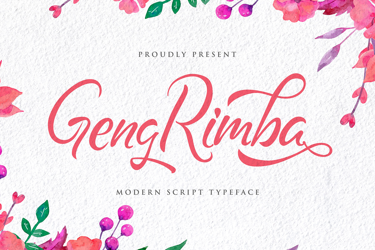 Geng Rimba - Modern Script Font, a Script Font by StringLabs (Photo 1 of 13)