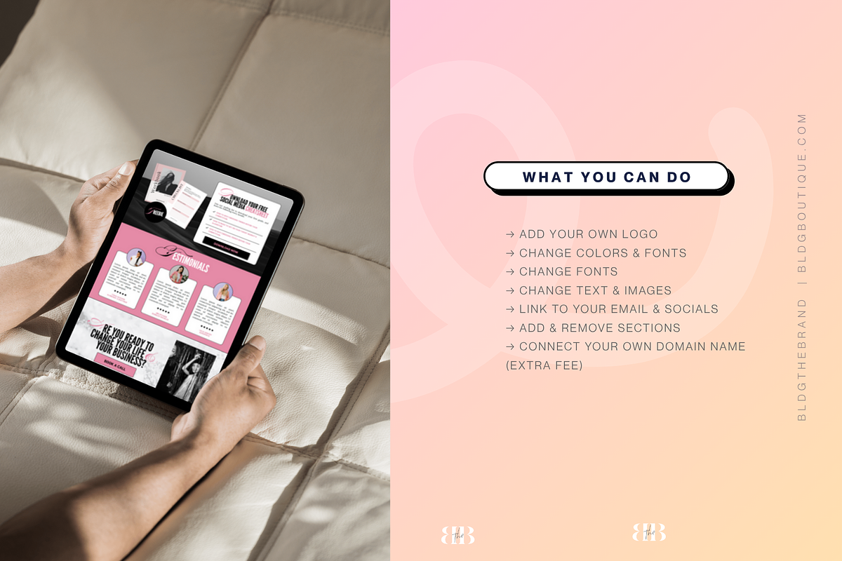Bold Canva Coaching Website Template preview 6