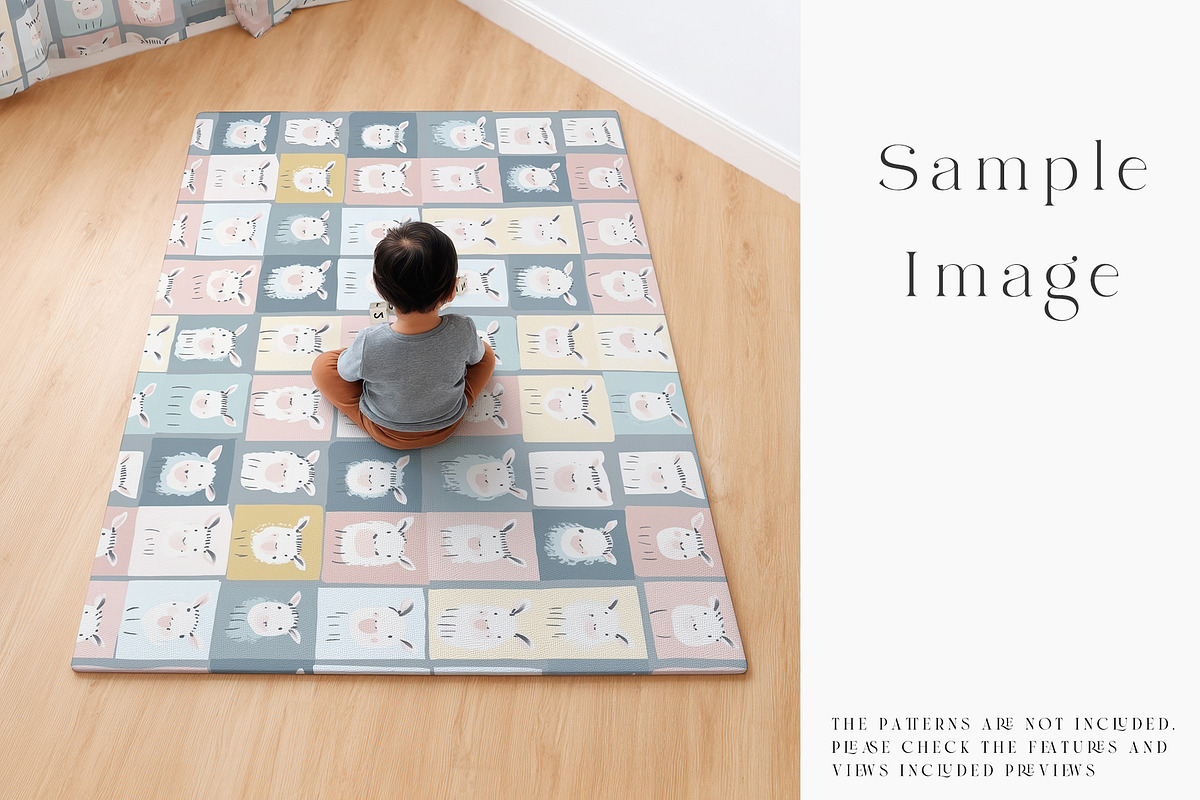 Baby Playmat Mockups 2 Shapes, a Product Mockup by mock-ups (Photo 36 of 50)
