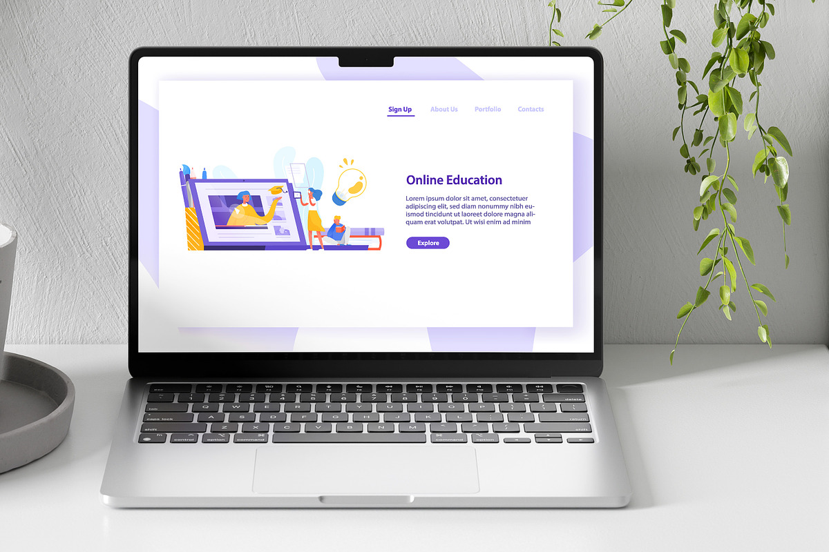 Online education concept, an Education Illustration by Good Studio (Photo 3 of 3)
