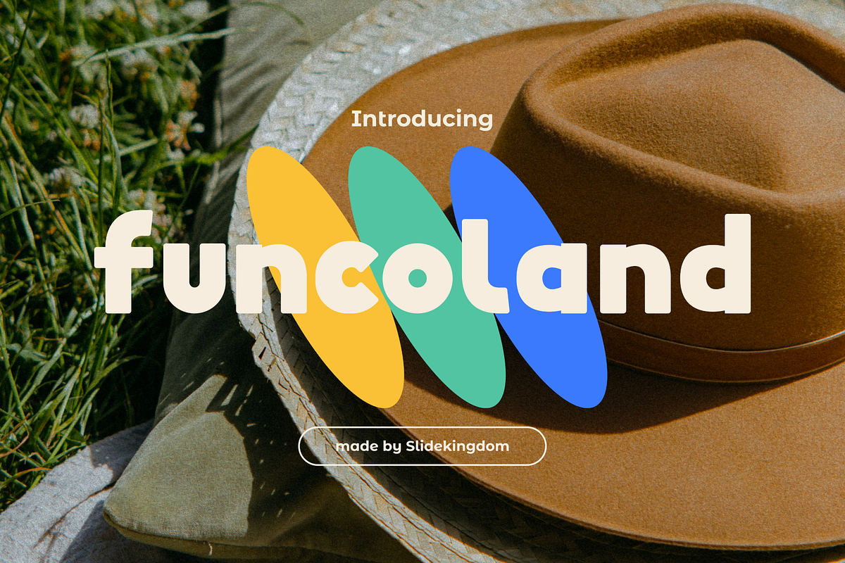 Funcoland - Playful Display Font, a Sans Serif Font by Studio Moara (Photo 1 of 8)