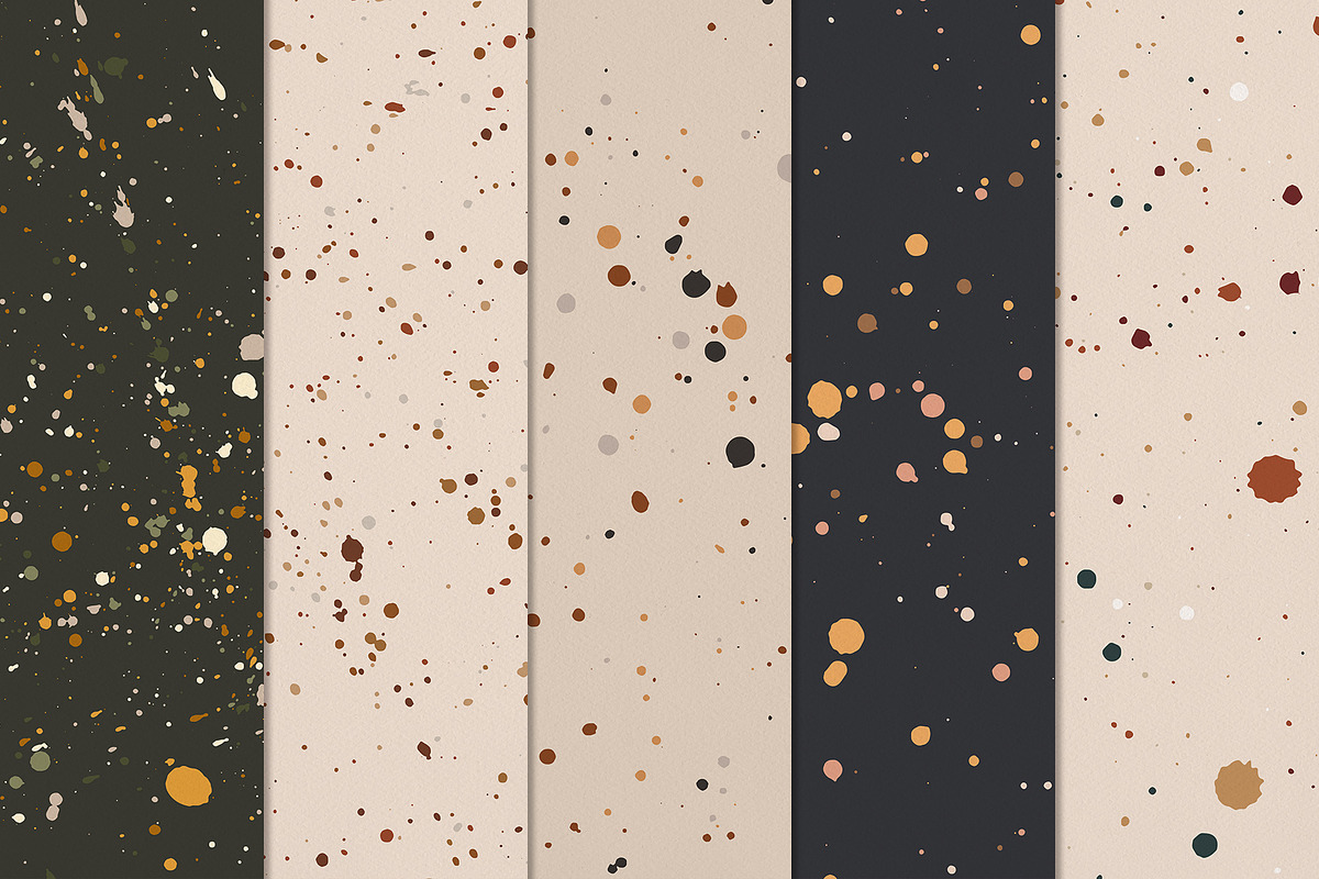 Ink Splatter Patterns Volume 003, a Pattern Graphic by Megs Lang (Photo 9 of 15)