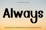 Always, a Sans Serif Font by InermediaSTUDIO (Thumbnail 1 of 7)