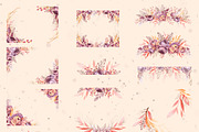 Autumn Floral Watercolor Clipart, a Decorative Illustration by LenArt (Thumbnail 6 of 18)