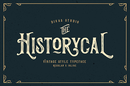 Historycal - 2 Font Styles, a Serif Font by Dikas Studio