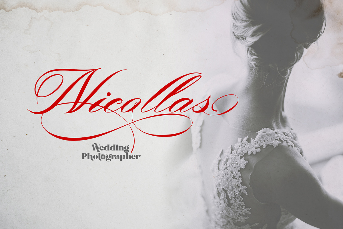 Bonthing Calligraphy, a Script Font by madeDeduk (Photo 9 of 9)