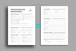 Application For Employment Vol. 03