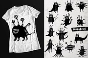 Monsters, illustratons and pattern, a Texture Illustration by pineart (Thumbnail 3 of 6)