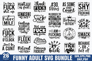Funny Adult Svg Bundle, Adult Svg, a Graphic by Designer302