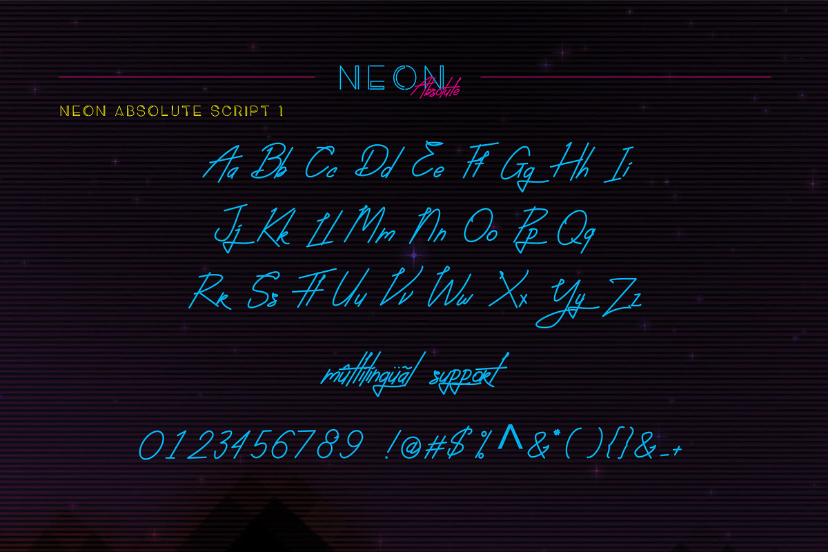 Neon Absolute - Font Duo preview 7