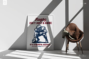 Rugby Lover T-shirt Design, a Sport Illustration by shaondesigns (Thumbnail 5 of 6)