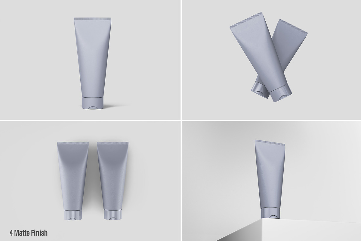 Skincare Tube Mockup 4 view 8 mockup, a Packaging Mockup by Illusiongraphic (Photo 13 of 20)