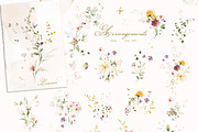 White roses & wildflowers floral set, a Decorative Illustration by Lisima (Thumbnail 2 of 13)