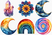 Modern Abstract Boho Clipart, an Illustration by Canvas Craft (Thumbnail 3 of 7)