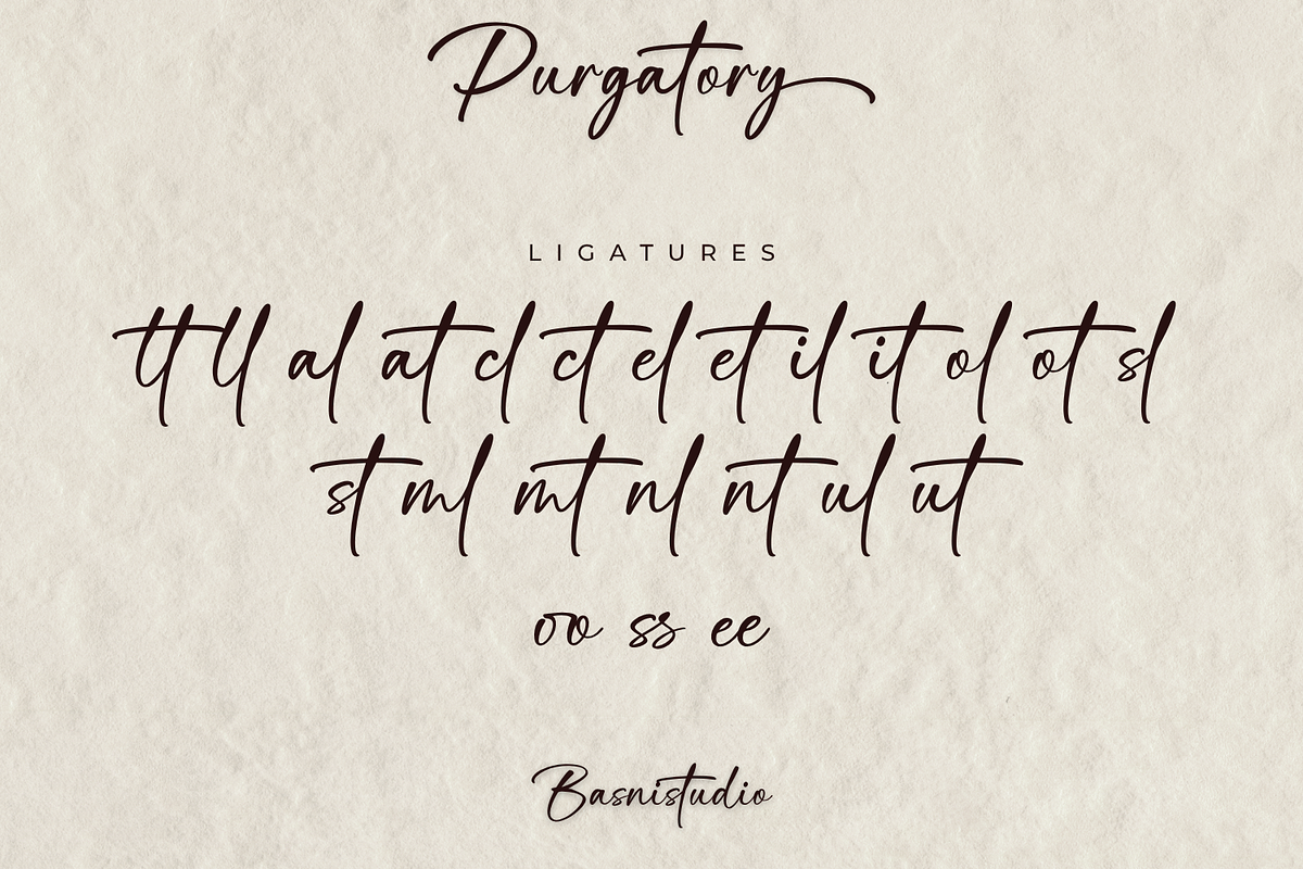 Purgatory – Casual Handwritten Font, a Handwritten Font by Basnistudio (Photo 11 of 13)