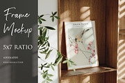 Boho Style Frame Mockup 5x7 Ratio, a Mockup by YimuMockupStore (Thumbnail 5 of 6)