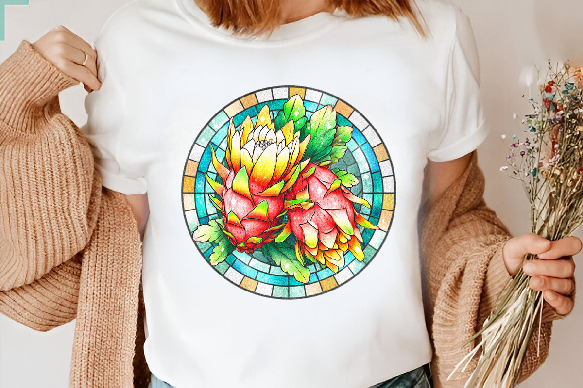 Summer Stained Glass Clipart Bundle., an Illustration by SVGArt (Photo 8 of 9)