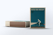 Match Box Mock-up, a Household Mockup by Se٧enStudio (Thumbnail 4 of 10)
