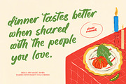 Savory Pasta Sticky Notes & Quotes, a Script Font by Letterena Studios Script (Thumbnail 3 of 15)