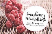 Raspberry Moonshine, a Script Font by Brittney Murphy Design (Thumbnail 1 of 4)