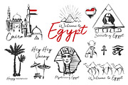 Egypt Spirit. Symbols Set + Patterns, an Object Graphic by Sopelkin (Thumbnail 3 of 10)