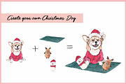 Christmas Angels & Dogs Clipart, an Illustration by VianneArt (Thumbnail 5 of 7)