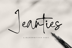 Jeanties - a Handwritten Font