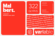 Malbert, a Sans Serif Font by Adam Fathony (Thumbnail 3 of 15)