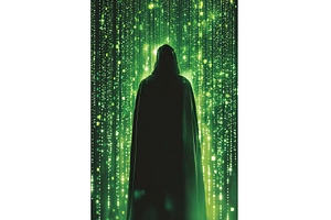 Mysterious cloaked figure shrouded, an Abstract Photo by Lermont51