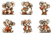 Whimsical Easter Koala Clipart, an Illustration by CreationArt (Thumbnail 4 of 7)