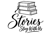 Stories Stay With Us Book Line Art, an Object Illustration by Ghagra (Thumbnail 2 of 7)