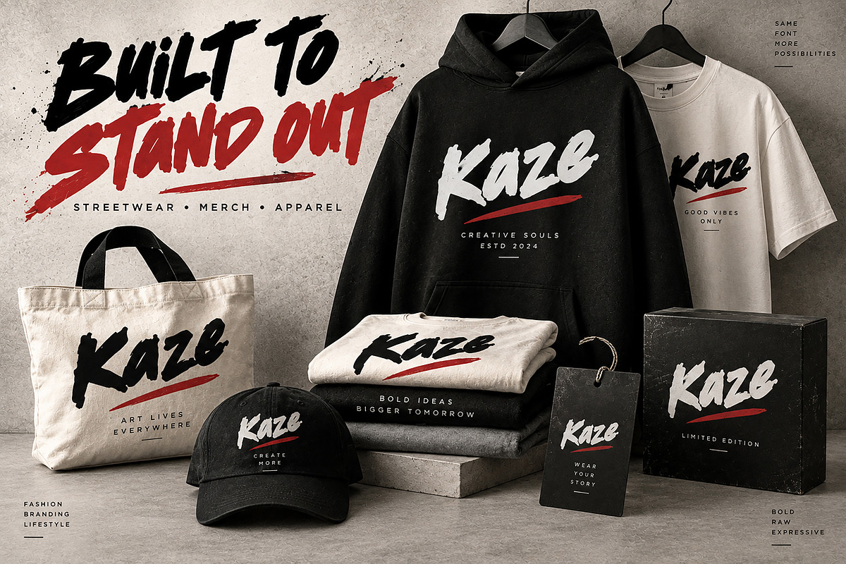 Kaze, a Script Font by Wow Magic (Photo 6 of 6)