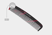 Realistic Comb Mockup, a Product Mockup by graphypix (Thumbnail 1 of 4)