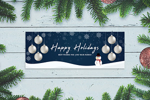 Facebook Cover Happy Holidays V5, a Social Media Template by Creativetacos